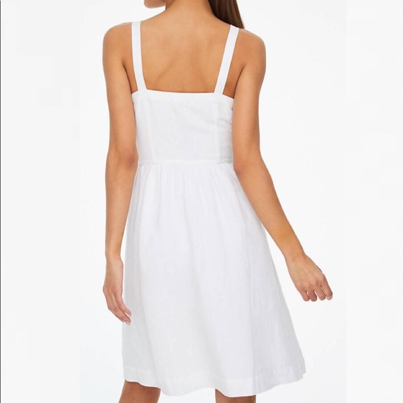 LOFT Button Down Flare Dress - Picture 2 of 4